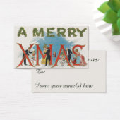 Vintage Viktorianische Weihnachten, ein frohes Wei (Schreibtisch)