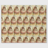 Vintage Viktorianische Weihnachten Geschenkpapier (Flach)