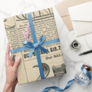 Vintage Viktorianische Weihnachten Geschenkpapier