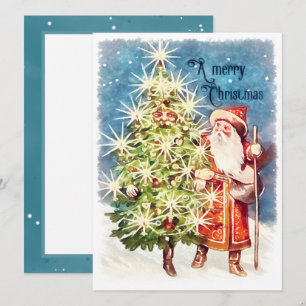 Vintage Viktorianische Weihnachten Karte