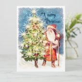 Vintage Viktorianische Weihnachten Karte (Stehend Vorderseite)