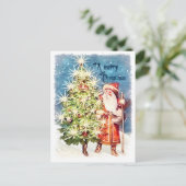 Vintage Viktorianische Weihnachten Postkarte (Stehend Vorderseite)