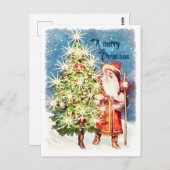 Vintage Viktorianische Weihnachten Postkarte (Vorne/Hinten)