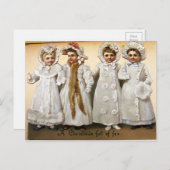 Vintage Viktorianische Weihnachten Postkarte (Vorne/Hinten)