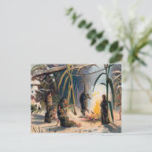 Vintage Viktorianische Weihnachten Postkarte (Stehend Vorderseite)