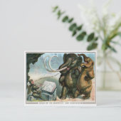 Vintage Viktorianische Weihnachten Postkarte (Stehend Vorderseite)