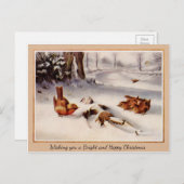 Vintage Viktorianische Weihnachten Postkarte (Vorne/Hinten)