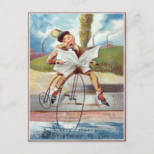 Vintage Viktorianische Weihnachten Postkarte