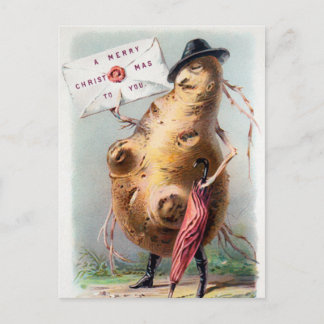 Vintage Viktorianische Weihnachten Postkarte