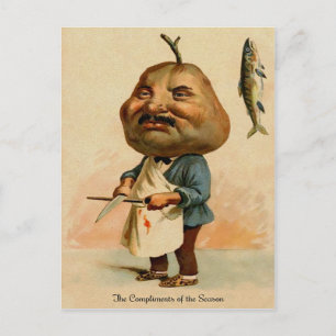 Vintage Viktorianische Weihnachten Postkarte