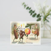 Vintage Viktorianische Weihnachten Postkarte (Stehend Vorderseite)