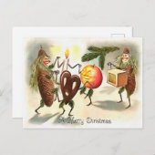 Vintage Viktorianische Weihnachten Postkarte (Vorne/Hinten)