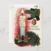 Vintage Viktorianische Weihnachten Postkarte (Vorne/Hinten)