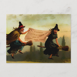 Vintage Viktorianische Weihnachten Postkarte