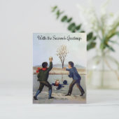 Vintage Viktorianische Weihnachten Postkarte (Stehend Vorderseite)