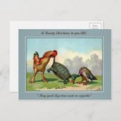 Vintage Viktorianische Weihnachten Postkarte (Vorne/Hinten)