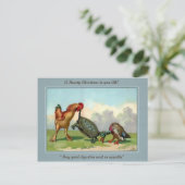 Vintage Viktorianische Weihnachten Postkarte (Stehend Vorderseite)