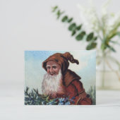 Vintage Viktorianische Weihnachten Postkarte (Stehend Vorderseite)