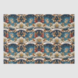 Vintage viktorianische Weihnachtsengel Seidenpapier