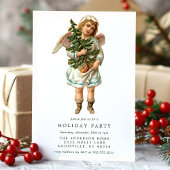 Vintage Viktorianische Weihnachtsfeier Einladung