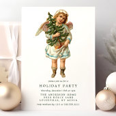 Vintage Viktorianische Weihnachtsfeier Einladung