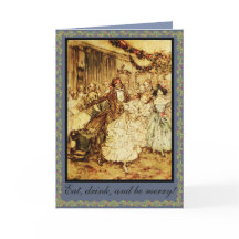 Vintage Viktorianische Weihnachtsfeier Einladung