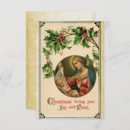 Vintage Viktorianische Weihnachtskarte