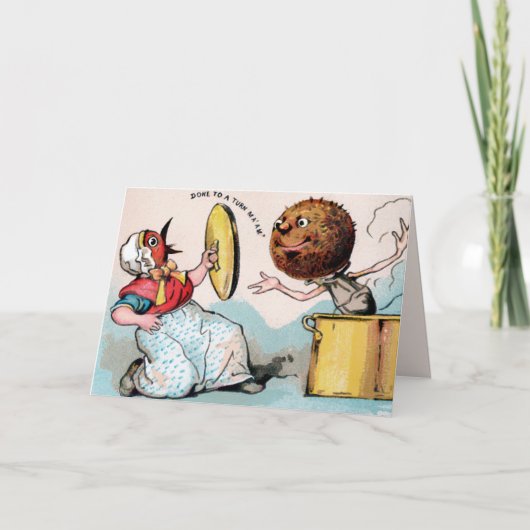 Vintage Viktorianische Weihnachtskarte Feiertagskarte (Vorderseite)