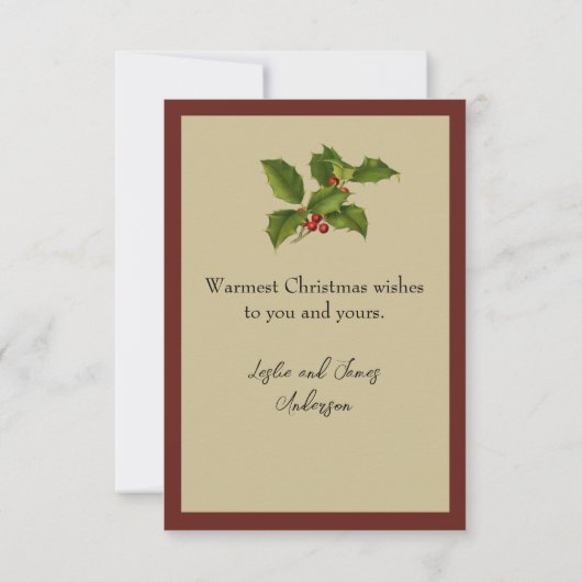 Vintage Viktorianische Weihnachtsmusik Dankeskarte (Rückseite)