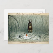 Vintage Viktorianische Weihnachtspostkarte Postkarte (Vorne/Hinten)