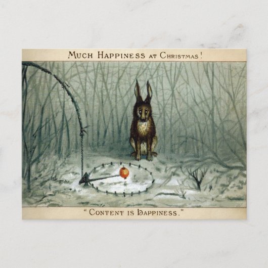 Vintage Viktorianische Weihnachtspostkarte Postkarte (Vorderseite)