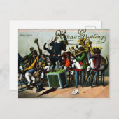 Vintage Viktorianische Weihnachtspostkarte Postkarte (Vorne/Hinten)