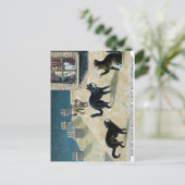 Vintage Viktorianische Weihnachtspostkarte Postkarte (Stehend Vorderseite)