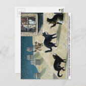 Vintage Viktorianische Weihnachtspostkarte Postkarte (Vorne/Hinten)