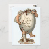 Vintage Viktorianische Weihnachtspostkarte Postkarte (Vorne/Hinten)