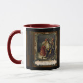 Vintage viktorianische Weihnachtssankt-Tasse Tasse (Links)
