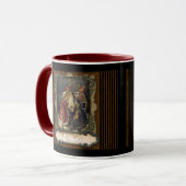 Vintage viktorianische Weihnachtssankt-Tasse Tasse (Vorderseite Links)