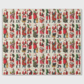 Vintage Viktorianische Weihnachtsschrift Geschenkpapier (Flach)