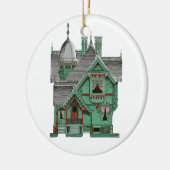 Vintage viktorianische Weihnachtsverzierung Keramikornament (Links)