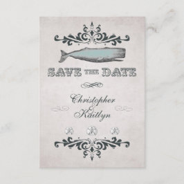 Vintage Viktorianische Whale Beach Hochzeit Save The Date