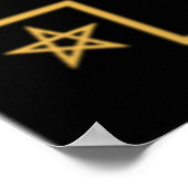 Vintage viktorianische Zauberposter Poster (Ecke)