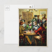 Vintage Viktorianische Zigarrenhunde Postkarte (Vorne/Hinten)