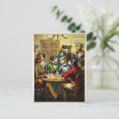 Vintage Viktorianische Zigarrenhunde Postkarte (Stehend Vorderseite)