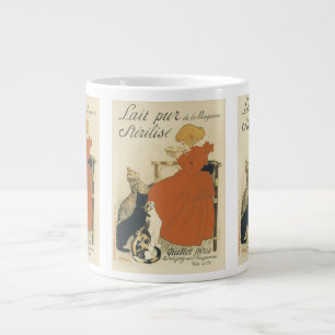 Vintage viktorianischer Jugendstil, Mädchen mit Mi Jumbo-Tasse