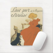 Vintage viktorianischer Jugendstil, Mädchen mit Mi Mousepad (Mit Mouse)