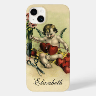 Vintage viktorianischer Valentinstag Engel Näherin Case-Mate iPhone Hülle