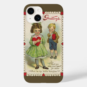 Vintage viktorianischer Valentinstag, schüchterne  Case-Mate iPhone 14 Hülle
