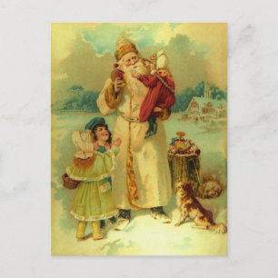 Vintage viktorianischer Weihnachten Santa Claus Ki