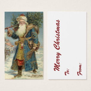 Vintage viktorianischer Weihnachtsmann mit Weihnac
