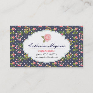 Vintage viktorianisches florales Design für jeden  Visitenkarte